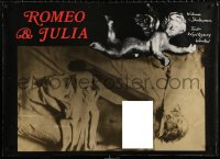 2y0308 ROMEO & JULIET stage play Polish 27x37 1979 William Shakespeare, design by Andrzej Klimowski!