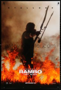 2y0876 RAMBO: LAST BLOOD teaser DS 1sh 2019 Sylvester Stallone has one more fight left in him!