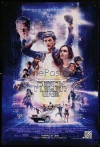 2y0878 READY PLAYER ONE advance DS 1sh 2018 Steven Spielberg, cast montage by Paul Shipper!