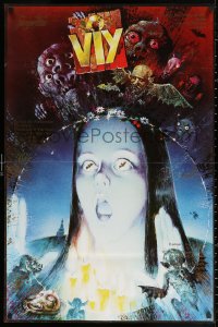 2y0194 VIY OR SPIRIT OF EVIL Russian 26x39 R1980s wild, completely different horror art!