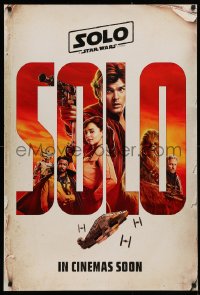 2y0944 SOLO int'l teaser DS 1sh 2018 A Star Wars Story, Howard, art of cast!