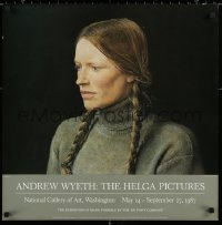 2y0294 ANDREW WYETH THE HELGA PICTURES 25x25 museum/art exhibition 1987 Braids, close-up by the artist!