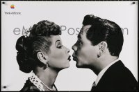 2y0334 APPLE 24x36 advertising poster 1998 Lucille Ball & Desi Arnaz in romantic kiss close-up!