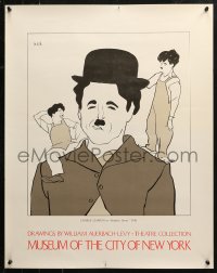 2y0297 DRAWINGS BY WILLIAM AUERBACH-LEVY 22x28 museum/art exhibition 1980s Modern Times, Chaplin
