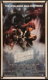 2y0269 EMPIRE STRIKES BACK Topps poster 1981 George Lucas sci-fi classic, GWTW art by Roger Kastel!
