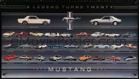 2y0508 FORD MUSTANG 27x47 special poster 1984 cool images of modern pony cars and the originals!