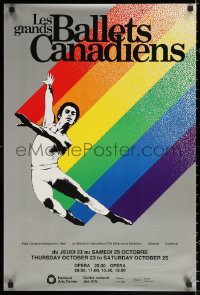 2y0412 LES GRANDS BALLETS CANADIENS 20x30 Canadian stage poster 1980s art by Richard Saint-Germain!