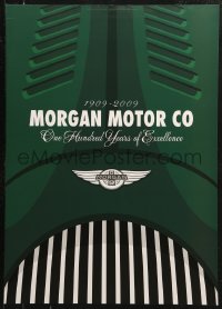 2y0523 MORGAN MOTOR COMPANY 20x28 special poster 2009 artwork of fancy hood logo by Lasse Bauer!