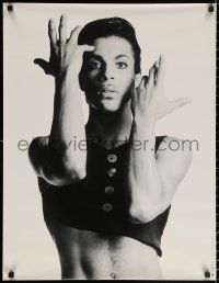 2y0317 PRINCE 23x30 music poster 1986 cool portrait of the singer with cool buttoned shirt!