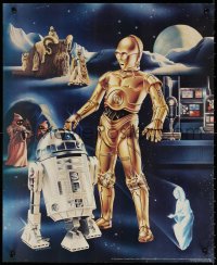 2y0549 STAR WARS 19x23 special poster 1978 Goldammer art, the droids, Leia, Procter & Gamble tie-in!
