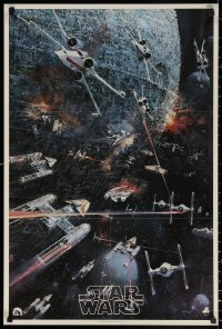 2y0321 STAR WARS 22x33 music poster 1977 George Lucas classic, John Berkey artwork, soundtrack!
