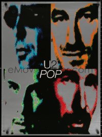 2y0323 U2 24x33 music poster 1992 great images of Bono, The Edge & Adam Clayton for Pop!