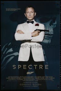 2y0946 SPECTRE IMAX int'l advance DS 1sh 2015 cool image of Daniel Craig as James Bond 007 with gun!