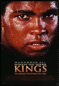2y1027 WHEN WE WERE KINGS DS 1sh 1997 great super close up of heavyweight boxing champ Muhammad Ali!