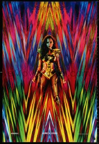2y1040 WONDER WOMAN 1984 teaser DS 1sh 2020 great 80s inspired image of Gal Gadot as Amazon princess!