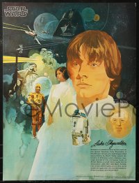 2y0485 STAR WARS group of 2 18x24 special posters 1977 George Lucas, Nichols, Coca-Cola, Burger Chef!
