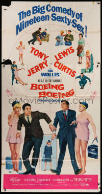 2z0360 BOEING BOEING 3sh 1965 Tony Curtis & Jerry Lewis in the big comedy of nineteen sexty-sex!