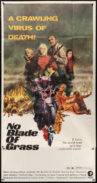 2z0431 NO BLADE OF GRASS 3sh 1971 directed by Cornel Wilde, virus of doom turns the world mad!