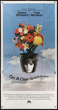 2z0435 ON A CLEAR DAY YOU CAN SEE FOREVER 3sh 1970 cool image of Barbra Streisand in flower pot!