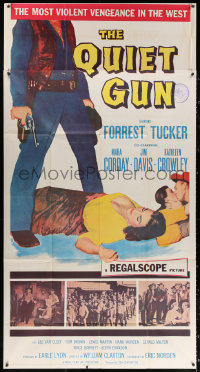 2z0457 QUIET GUN 3sh 1957 Forrest Tucker, sexy Mara Corday, the most violent vengeance in the West!