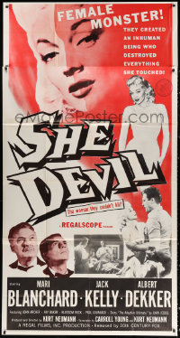2z0470 SHE DEVIL 3sh 1957 sexy inhuman female monster who destroyed everything she touched!