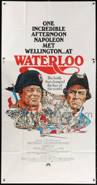 2z0511 WATERLOO 3sh 1970 great art of Rod Steiger as Napoleon Bonaparte & Christopher Plummer!