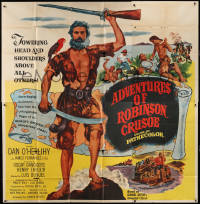 2z0098 ROBINSON CRUSOE advance 6sh 1954 Luis Bunuel, O'Herlihy, Adventures of Robinson Crusoe, rare!