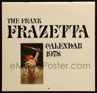 2z0021 FRANK FRAZETTA calendar 1978 filled with wonderful fantasy art prints!