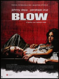 2z0796 BLOW French 1p 2001 Johnny Depp & Penelope Cruz in cocaine biography!