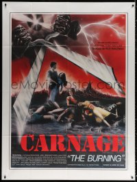 2z0805 BURNING French 1p 1982 Weinstein, a legend of terror is no campfire story anymore, Carnage!