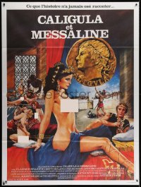 2z0807 CALIGULA & MESSALINA French 1p 1982 Caligula et Messaline, art of sexy women in orgy!