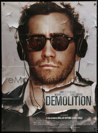 2z0851 DEMOLITION French 1p 2016 great c/u of Jake Gyllenhaal wearing sunglasses & headphones!