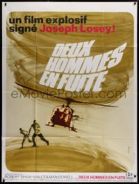 2z0892 FIGURES IN A LANDSCAPE French 1p 1970 Joseph Losey, different helicopter art by Ferracci!