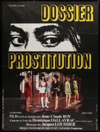 2z0914 GIRLS FOR PLEASURE French 1p 1970 Dossier Prostitution, c/u of eyes + ladies of the night!