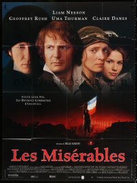 2z1011 LES MISERABLES French 1p 1998 Liam Neeson, Uma Thurman, Geoffrey Rush, Claire Danes