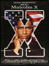2z1030 MALCOLM X French 1p 1992 directed by Spike Lee, different c/u of Denzel Washington!