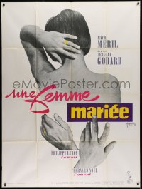 2z1039 MARRIED WOMAN French 1p 1965 Jean-Luc Godard's Une femme mariee, controversial sex triangle!
