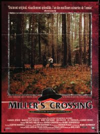 2z1043 MILLER'S CROSSING French 1p 1991 Coen Bros, Gabriel Byrne & John Turturro in forest!