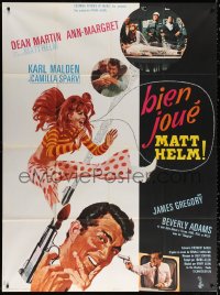 2z1053 MURDERERS' ROW French 1p 1967 McGinnis art of spy Dean Martin as Matt Helm & sexy Ann-Margret!