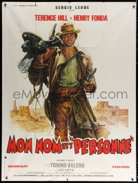 2z1055 MY NAME IS NOBODY style B French 1p 1974 Il Mio nome e Nessuno, art of Terence Hill by Casaro!