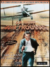 2z1068 NORTH BY NORTHWEST French 1p R1990s Cary Grant chased by cropduster, Alfred Hitchcock classic!