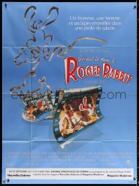 2z1225 WHO FRAMED ROGER RABBIT French 1p 1988 Robert Zemeckis, Bob Hoskins, cartoon/live action!