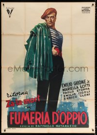 2z0609 LA FUMERIA D'OPPIO Italian 1p 1947 full-length Ciriello art of Emilio Ghione, The Opium Den!