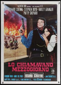 2z0629 MAN CALLED NOON Italian 1p 1973 Louis L'Amour, art of Richard Crenna by Enzo Nistri!