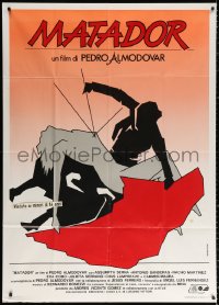 2z0633 MATADOR Italian 1p 1989 Pedro Almodovar, Antonio Banderas, different bullfighting art!