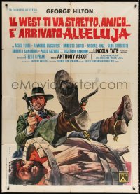 2z0656 RETURN OF HALLELUJA Italian 1p 1972 great spaghetti western art by Renato Casaro!