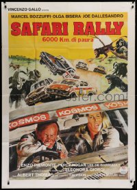 2z0666 SAFARI RALLY Italian 1p 1978 6000 km di paura, Originario car racing art in Africa!