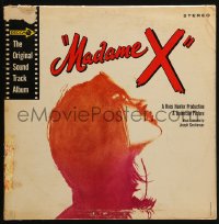 2z0052 MADAME X 33 1/3 RPM soundtrack record 1966 art of Lana Turner, great songs from the movie!