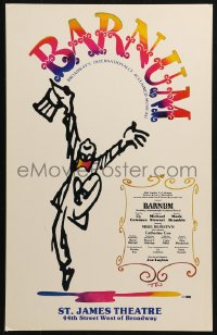 2z0114 BARNUM stage play WC 1980 Joe Layton Broadway musical, great artwork by TW!
