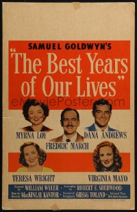 2z0119 BEST YEARS OF OUR LIVES WC 1946 Myrna Loy, Fredric March, Dana Andrews, Teresa Wright, rare!